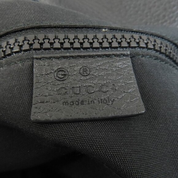 GUCCI Nylon Outlet Tote Bag 449177 GG Print Black Gold - Picture 6 of 11
